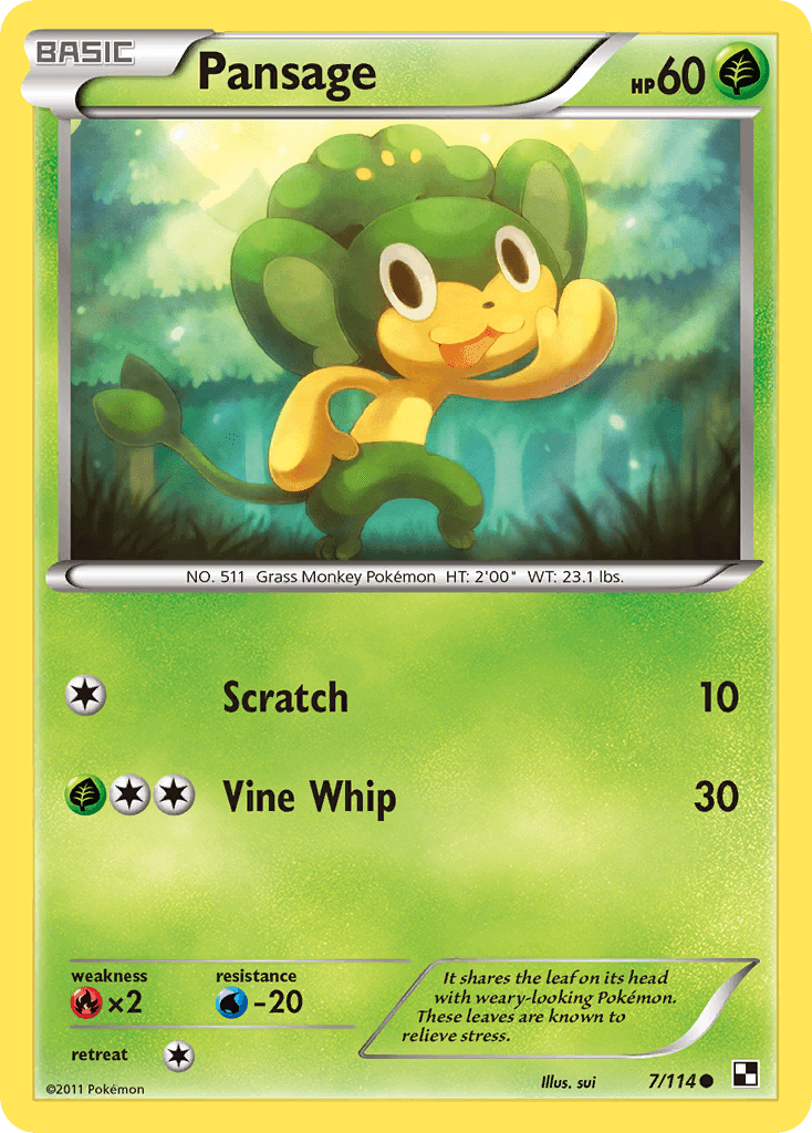 It shares the leaf on its head with weary-looking Pokémon. These leaves are known to relieve stress.
