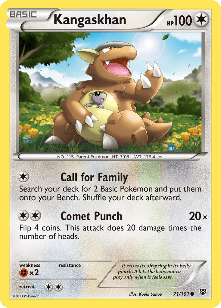 It raises its offspring in its belly pouch. It lets the baby play only when it feels safe.