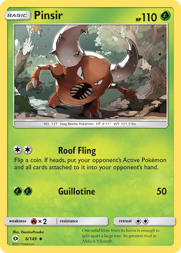 One solid blow from its horns is enough to split apart a large tree. Its greatest rival in Alola is Vikavolt.