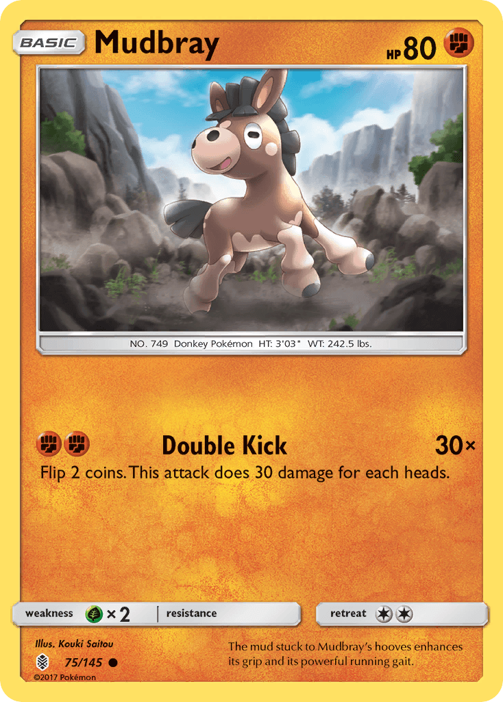 The mud stuck to Mudbray's hooves enhances its grip and its powerful running gait.