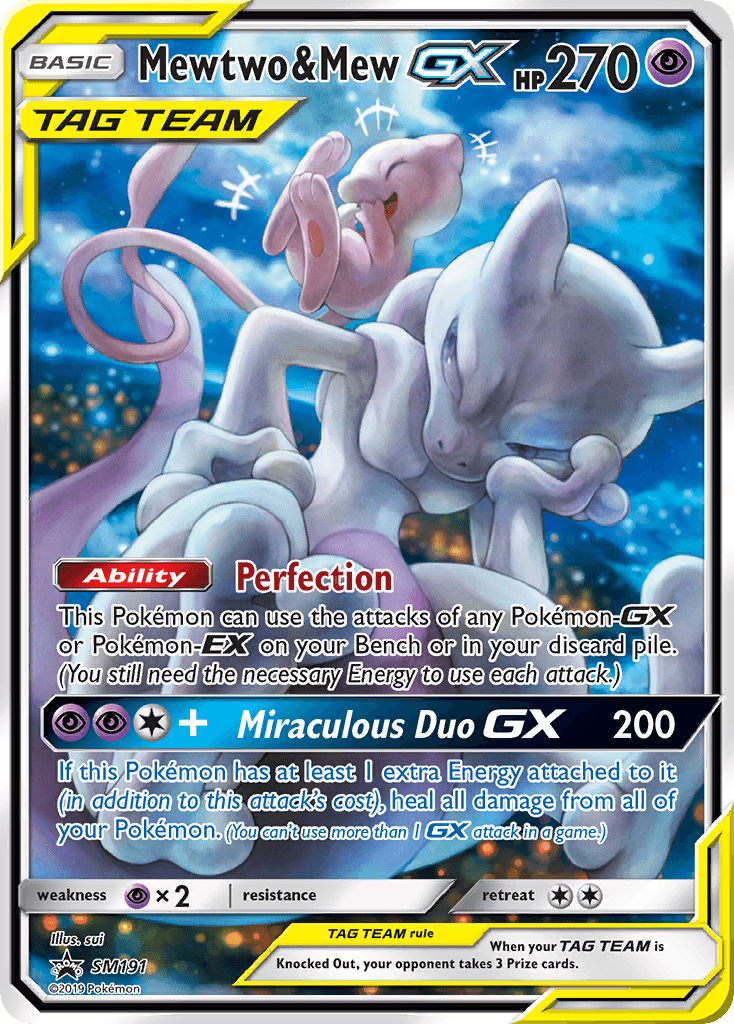 Mewtwo & Mew-GX - SM Black Star Promos 