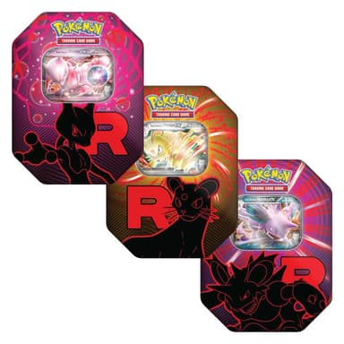 Team Rocket Tin Set of 3 [International] (Mewtwo, Persian, Nidoking)