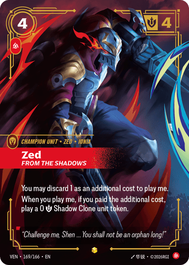 Zed - From the Shadows
