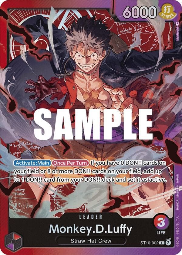 [Activate:Main] [Once Per Turn] If you have 0 DON!! cards on your field or 8 or more DON!! cards on your field, add up to 1 DON!! card from your DON!! deck and set it as active.