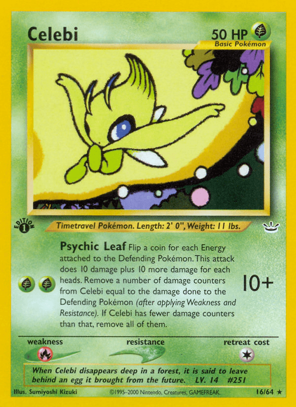 When Celebi disappears deep in a forest, it is said to leave behind an egg it brought from the future.