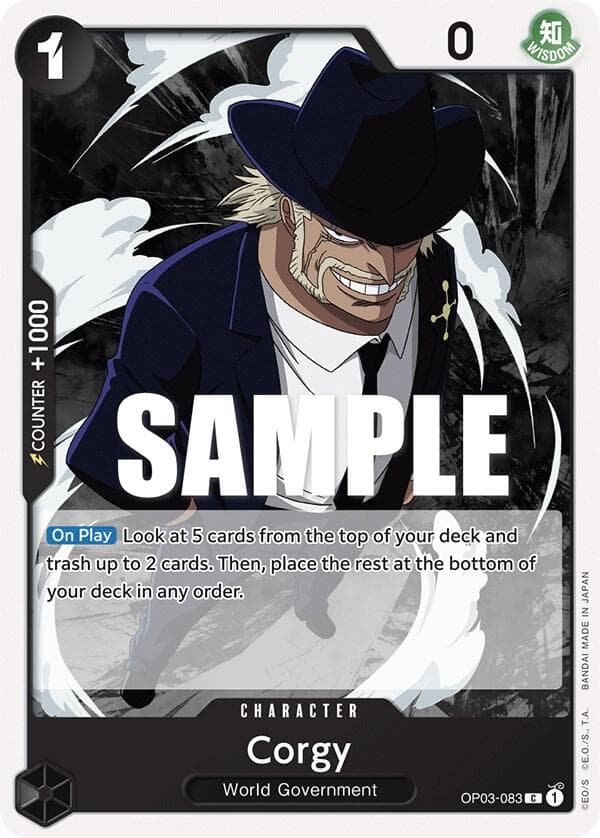 [On Play] Look at 5 cards from the top of your deck and trash up to 2 cards. Then, place the rest at the bottom of your deck in any order.