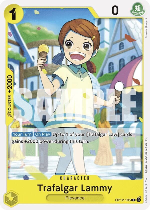 [Your Turn] [On Play] Up to 1 of your [Trafalgar Law] cards gains +2000 power during this turn.