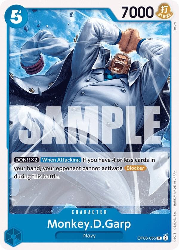 [DON!! x2][When Attacking] If you have 4 or less cards in your hand, your opponent cannot activate [Blocker] during this battle.