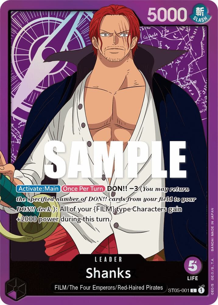 [Activate:Main] [Once Per Turn] DON!! -3 <em>(You may return the specified number of DON!! cards from your field to your DON!! deck.): All of your "FILM" type Characters gain +2000 power during this turn.