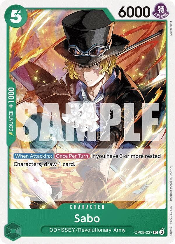 [When Attacking] [Once Per Turn] If you have 3 or more rested Characters, draw 1 card.