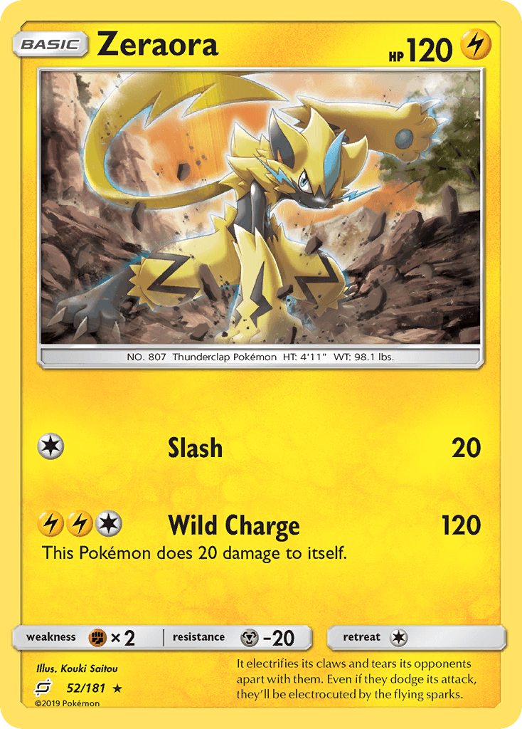 It electrifies its claws and tears its opponents apart with them. Even if they dodge its attack, they'll be electrocuted by the flying sparks.