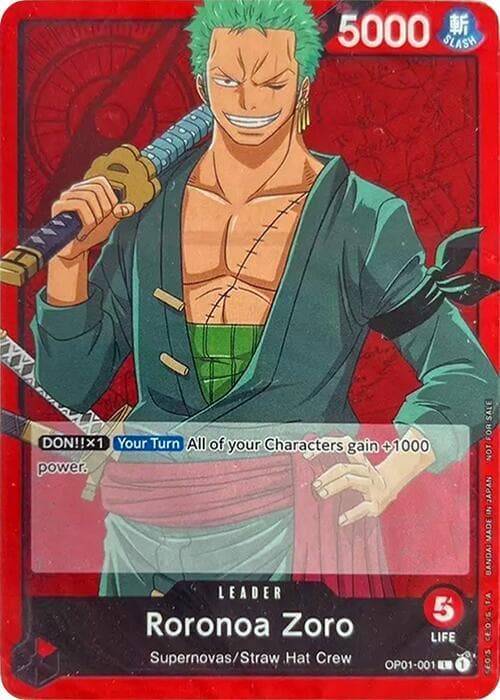 [DON!! x1] [Your Turn] All of your Characters gain +1000 power.
<br>
<br>Disclaimer: This card is considered <strong>Not Tournament Legal</strong>.