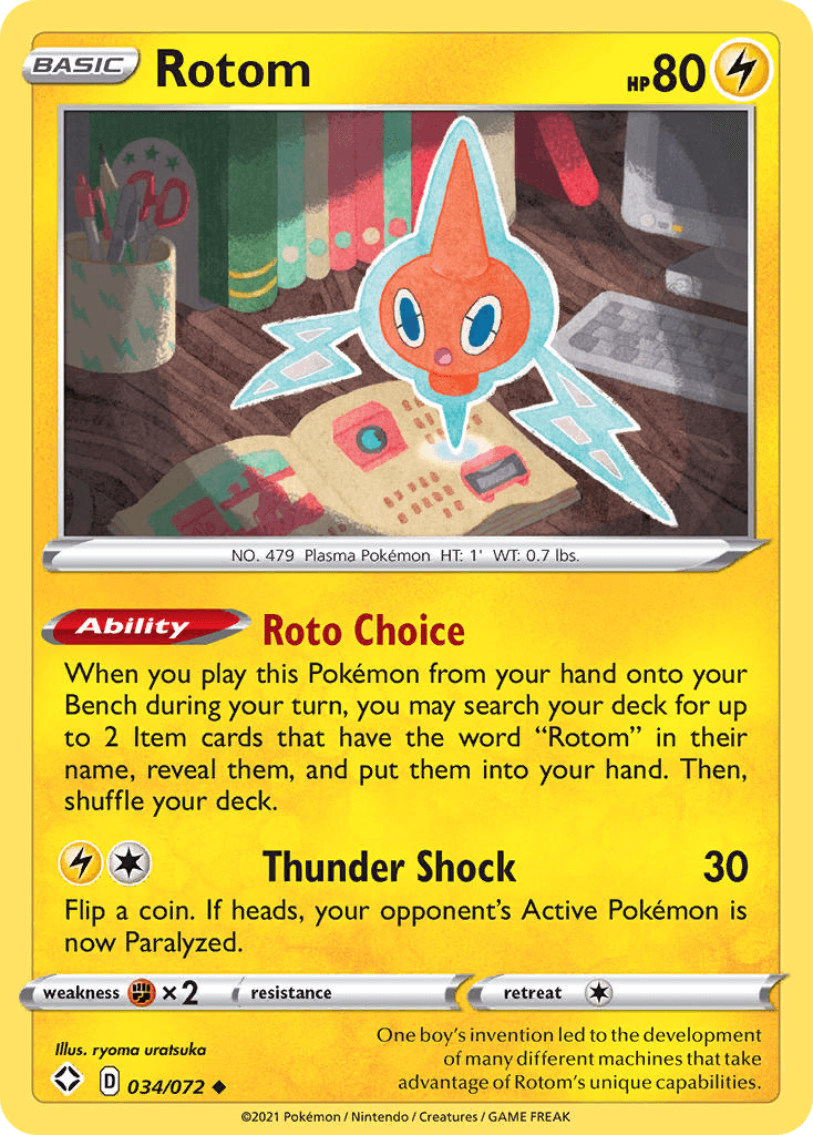 One boy's invention led to the development of many different machines that take advantage of Rotom's unique capabilities.