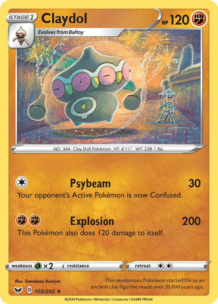 This mysterious Pokémon started life as an ancient clay figurine made over 20,000 years ago.