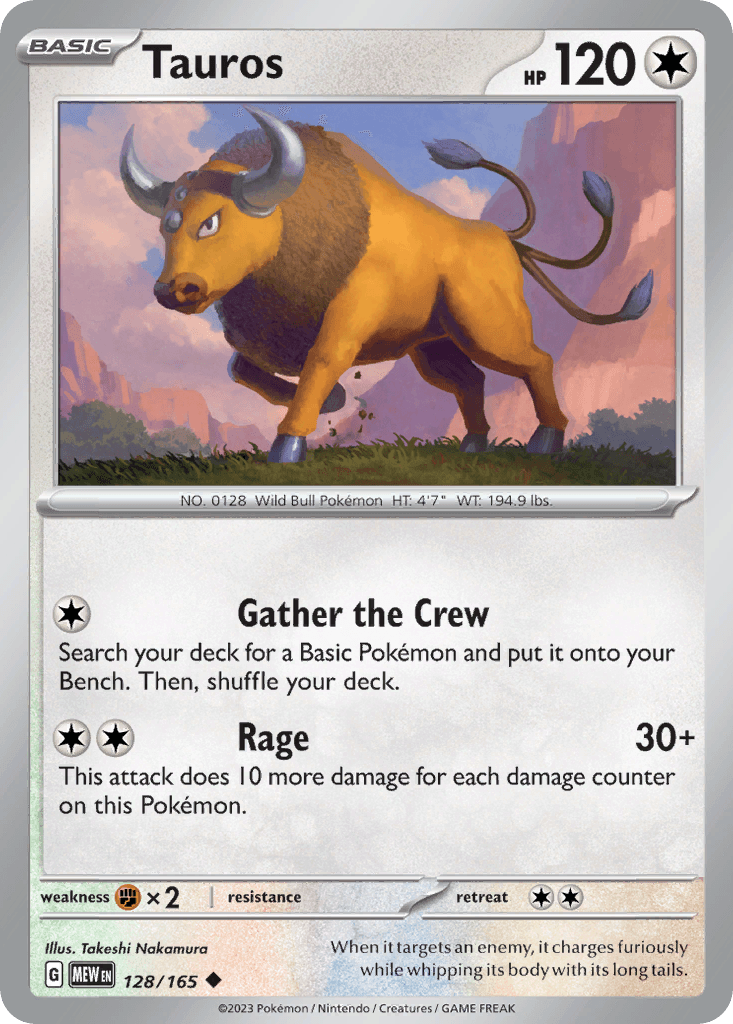 When it targets an enemy, it charges furiously while whipping its body with its long tails.