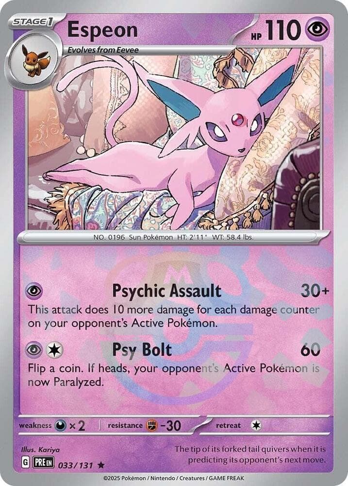 Espeon (Master Ball Pattern) - Prismatic Evolutions (PRE)