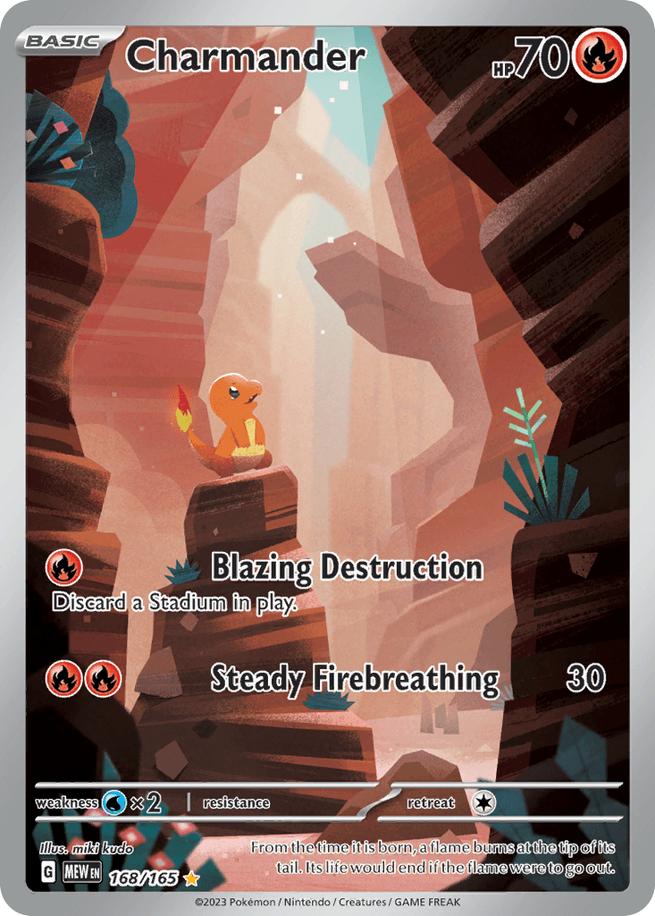 From the time it is born, a flame burns at the tip of its tail. Its life would end if the flame were to go out.