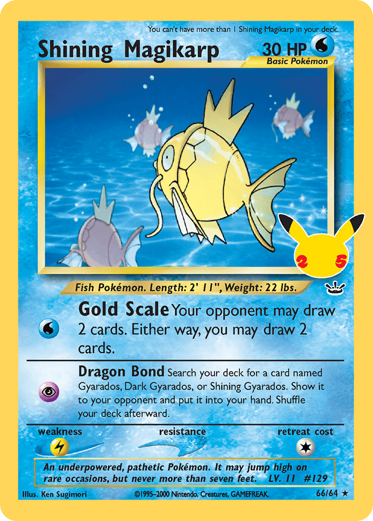 Shining Magikarp - Celebrations: Classic Collection 