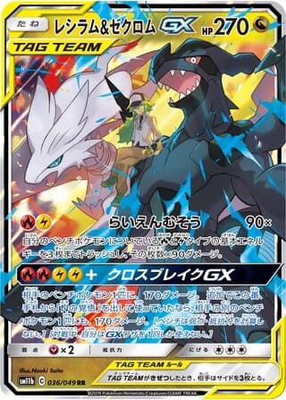 Reshiram & Zekrom-GX - SM11b: Dream League 