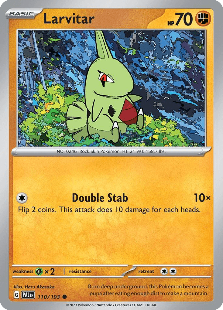 Born deep underground, this Pokémon becomes a pupa after eating enough dirt to make a mountain.