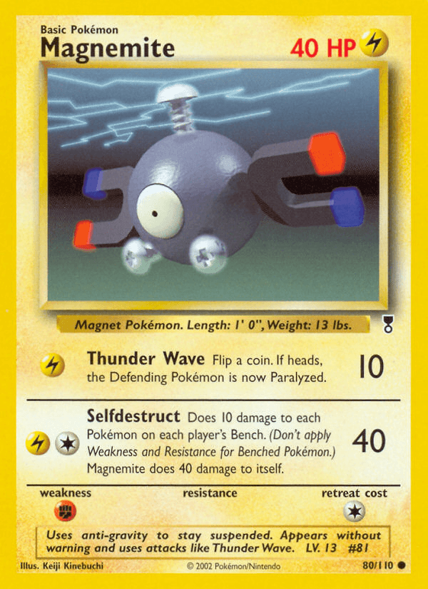 Uses anti-gravity to stay suspended. Appears without warning and uses attacks like Thunder Wave.