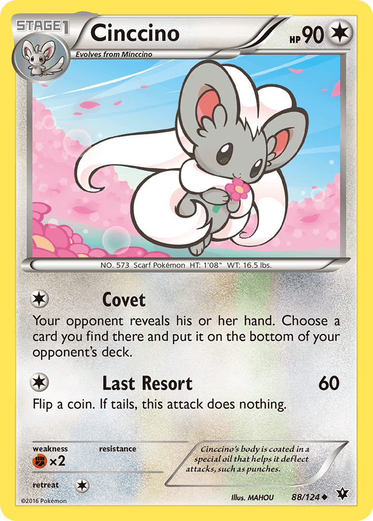 Cinccino's body is coated in a special oil that helps it deflect attacks, such as punches.