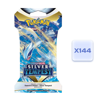 Silver Tempest Sleeved Booster Pack Case