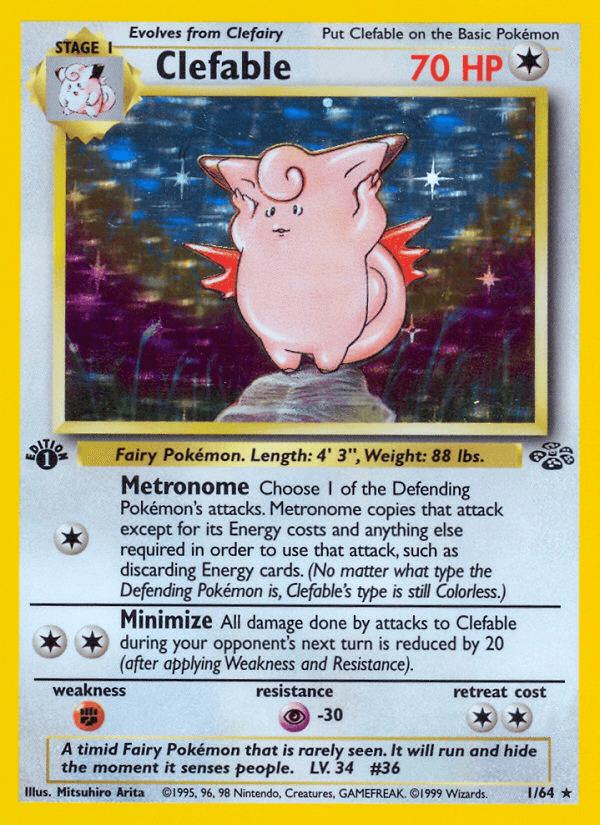 A timid Fairy Pokémon that is rarely seen. It will run and hide the moment it senses people.