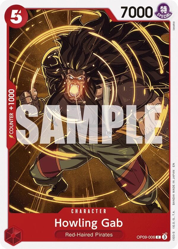 <span style="color:red">DISCLAIMER: This card is a reprint of the pre-existing card in the OP09 set. The main difference between this card and the original print is the inclusion of "EN" on the right side, by the copyright information.</span>