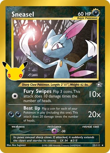 Sneasel (30th Celebration)