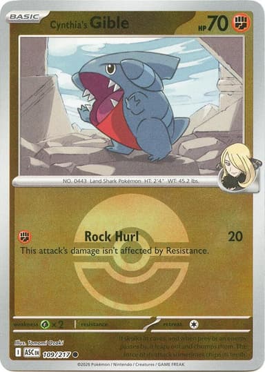 Cynthia's Gible (Ball Pattern)