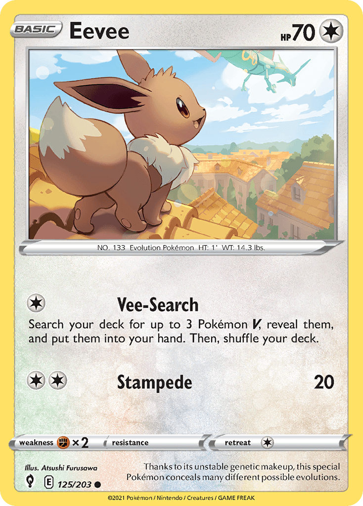Thanks to its unstable genetic makeup, this special Pokémon conceals many different possible evolutions.