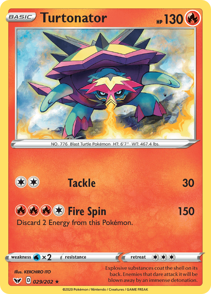 Explosive substances coat the shell on its back. Enemies that dare attack it will be blown away by an immense detonation.